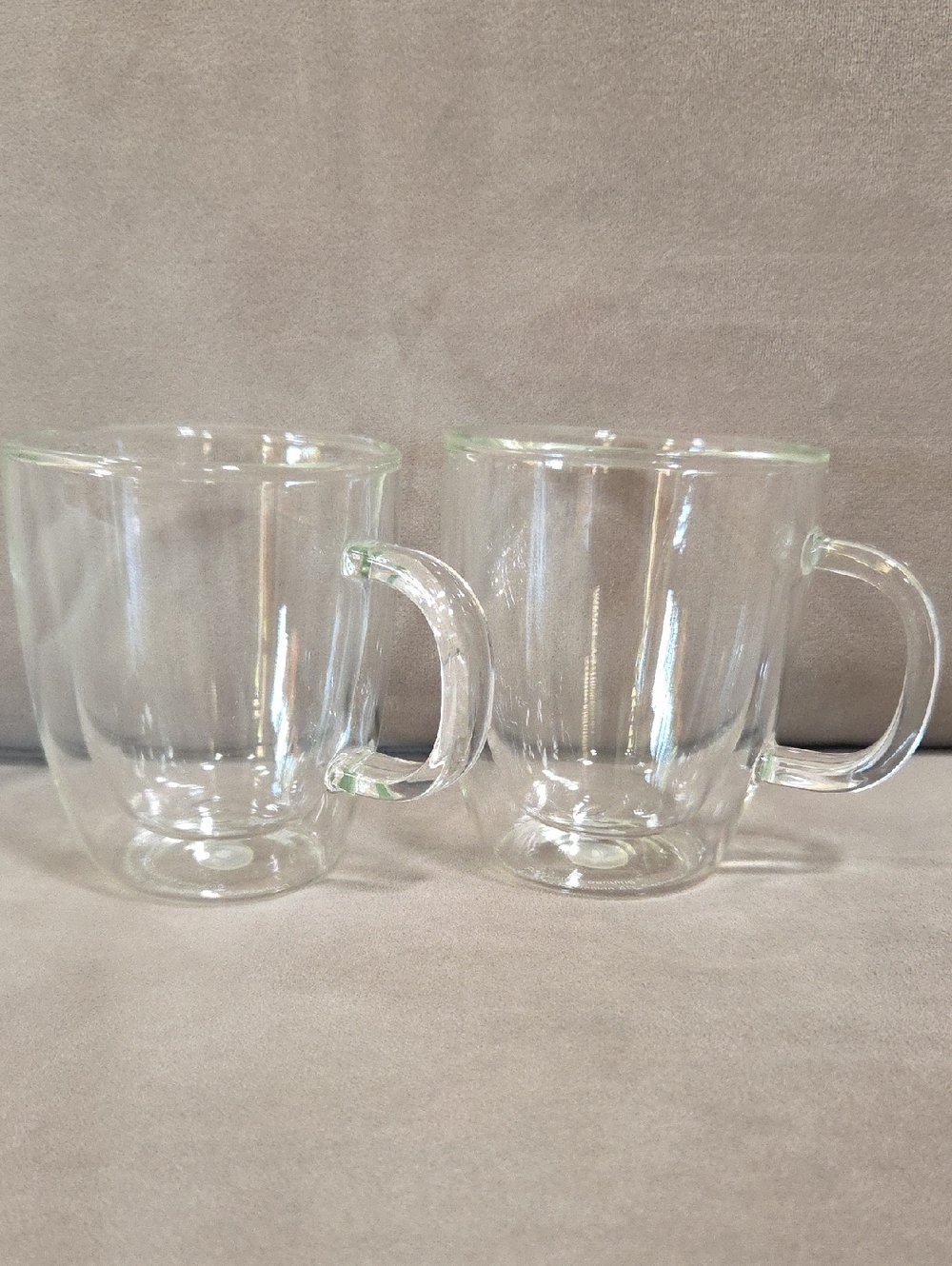 Bodum Clear Glass Double-Walled Coffee Mugs - Set of 2